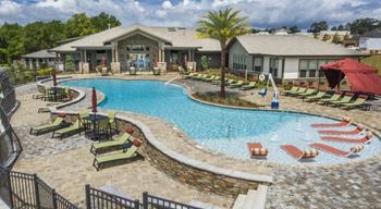 Resort-style swimming pool